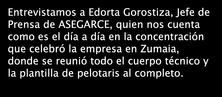 Entrevistamos a Edorta Gorostiza, Jefe de Prensa de ASEGARCE, quien nos cuenta como es el día a día en la concentraci...